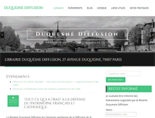 Tablet Screenshot of duquesne-diffusion.com